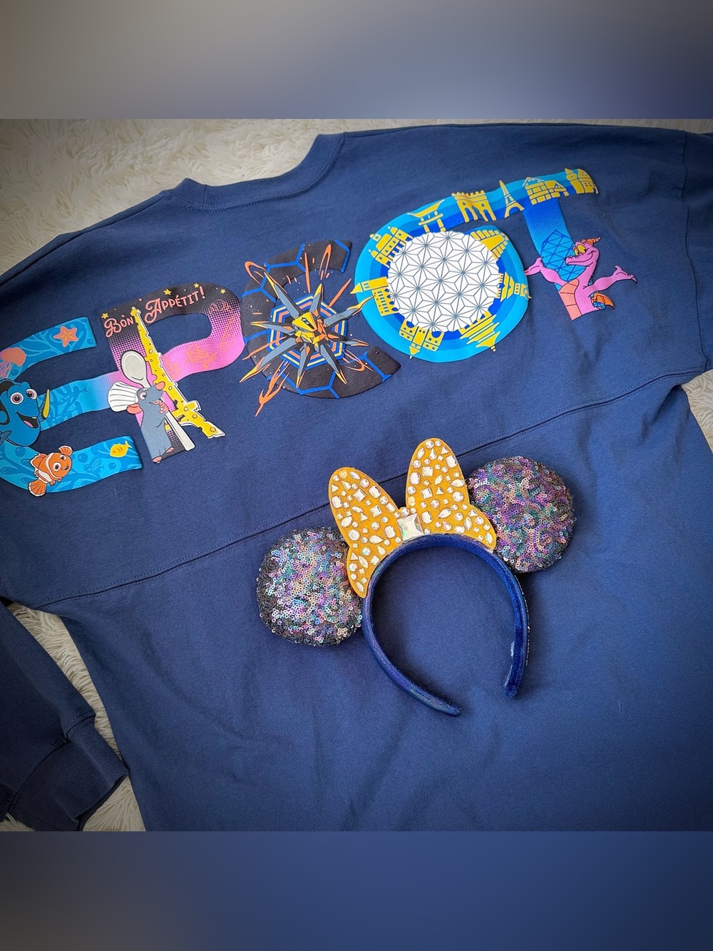 Unisex EPCOT ICONS Spirit Jersey w/ Disney World 50th Anniversary Minnie Ears!